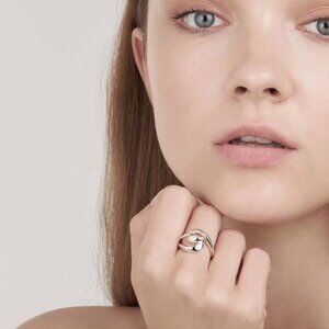 Shaun Leane $270 Hook Ring Sterling Silver Sz M 6.25